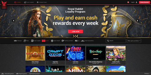 royal rabbit casino en ligne